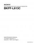 Сервисная инструкция SONY BKPF-L613C, MM, 1st-edition, REV.1