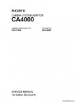 Сервисная инструкция SONY CA4000