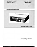 Сервисная инструкция Sony CDP-101