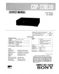 Сервисная инструкция Sony CDP-228ESD