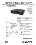 Сервисная инструкция SONY CDP-C160Z, C260Z, CE215, CE315