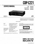 Сервисная инструкция SONY CDP-C221