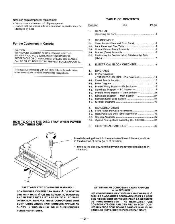 Сервисная инструкция Sony CDP-C445