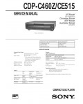 Сервисная инструкция Sony CDP-C460Z, CDP-CE515