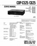 Сервисная инструкция SONY CDP-C525, C625