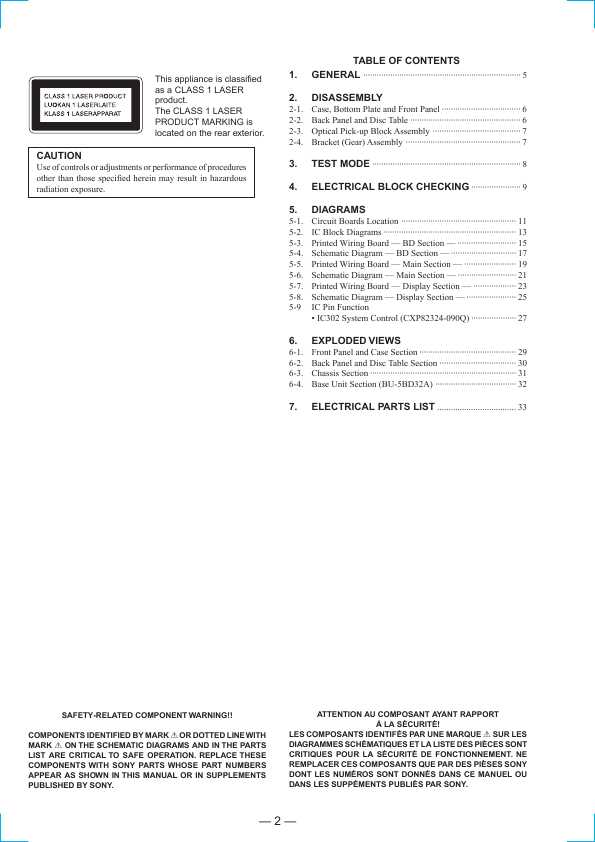 Сервисная инструкция Sony CDP-C591, CDP-CE235, CDP-CE335