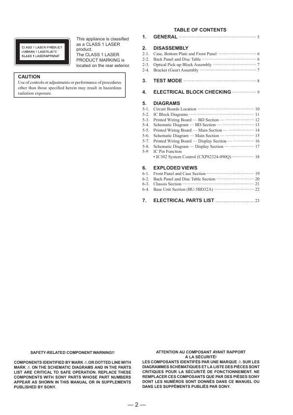 Сервисная инструкция Sony CDP-C591, CDP-CE235, CDP-CE335