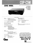 Сервисная инструкция SONY CDP-C5M