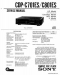 Сервисная инструкция SONY CDP-C701ES, C801ES