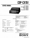 Сервисная инструкция SONY CDP-CX151