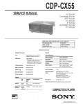 Сервисная инструкция SONY CDP-CX55