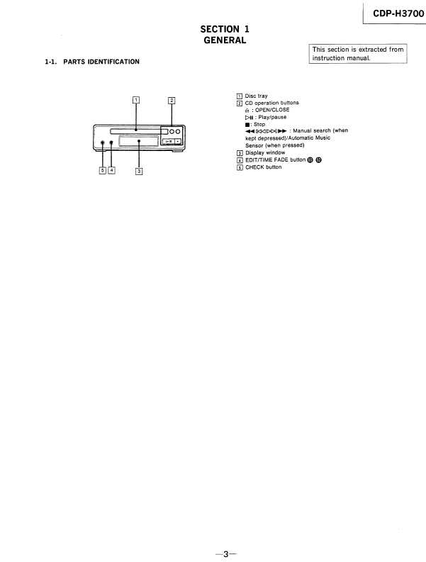 Сервисная инструкция Sony CDP-H3700