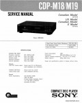 Сервисная инструкция SONY CDP-M19