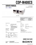 Сервисная инструкция SONY CDP-M400CS