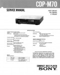Сервисная инструкция Sony CDP-M70