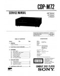 Сервисная инструкция Sony CDP-M72