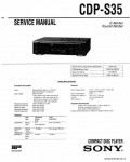 Сервисная инструкция SONY CDP-S35