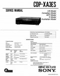 Сервисная инструкция SONY CDP-XA3ES