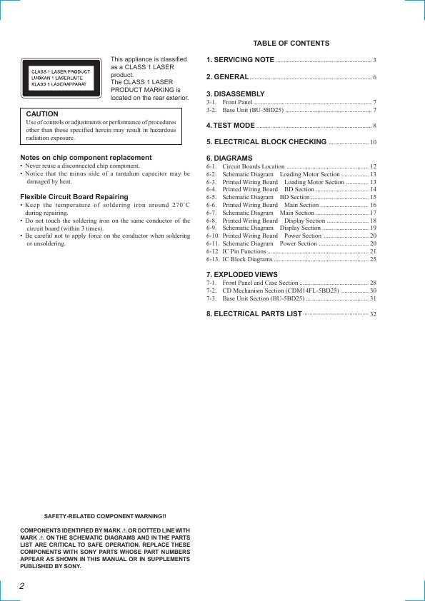Сервисная инструкция Sony CDP-XB630