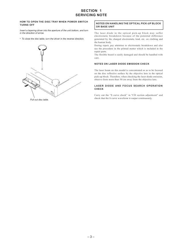 Сервисная инструкция Sony CDP-XB720, CDP-XB720E