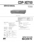 Сервисная инструкция Sony CDP-XE700