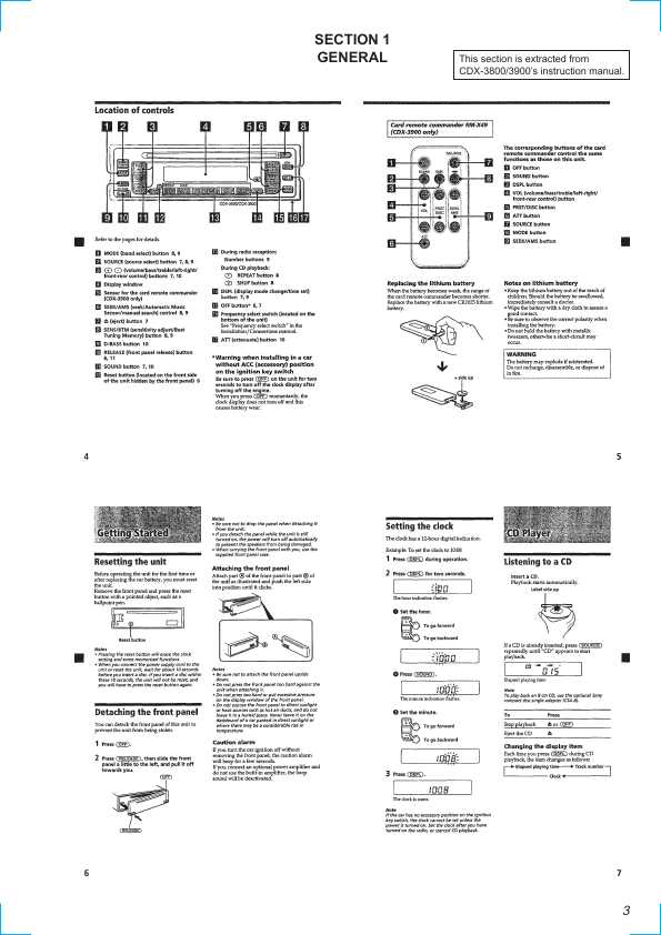 Сервисная инструкция Sony CDX-1300, CDX-3800, CDX-3900