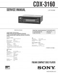 Сервисная инструкция SONY CDX-3160