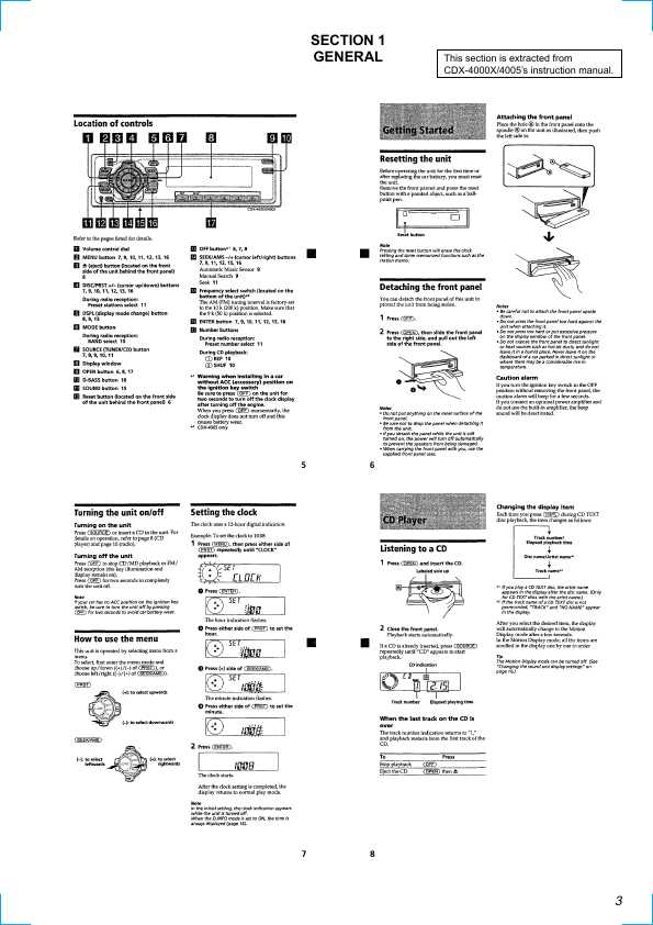Сервисная инструкция Sony CDX-4000X, CDX-4005, CDX-4800X