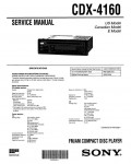 Сервисная инструкция Sony CDX-4160