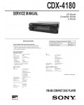 Сервисная инструкция Sony CDX-4180