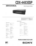 Сервисная инструкция Sony CDX-4483ESP