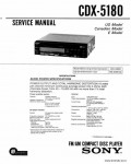 Сервисная инструкция SONY CDX-5180