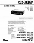 Сервисная инструкция SONY CDX-600DSP