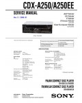 Сервисная инструкция Sony CDX-A250EE