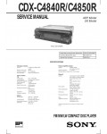 Сервисная инструкция Sony CDX-C4840R, CDX-C4850R