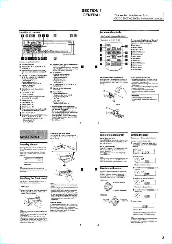 Сервисная инструкция Sony CDX-C5000X, CDX-C5005, CDX-C6800X