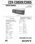 Сервисная инструкция Sony CDX-C5050X, CDX-C5055