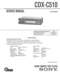 Сервисная инструкция Sony CDX-C510