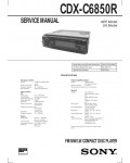 Сервисная инструкция Sony CDX-C6850R