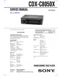 Сервисная инструкция Sony CDX-C8050X
