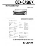 Сервисная инструкция Sony CDX-CA587X