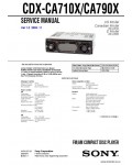 Сервисная инструкция SONY CDX-CA710X