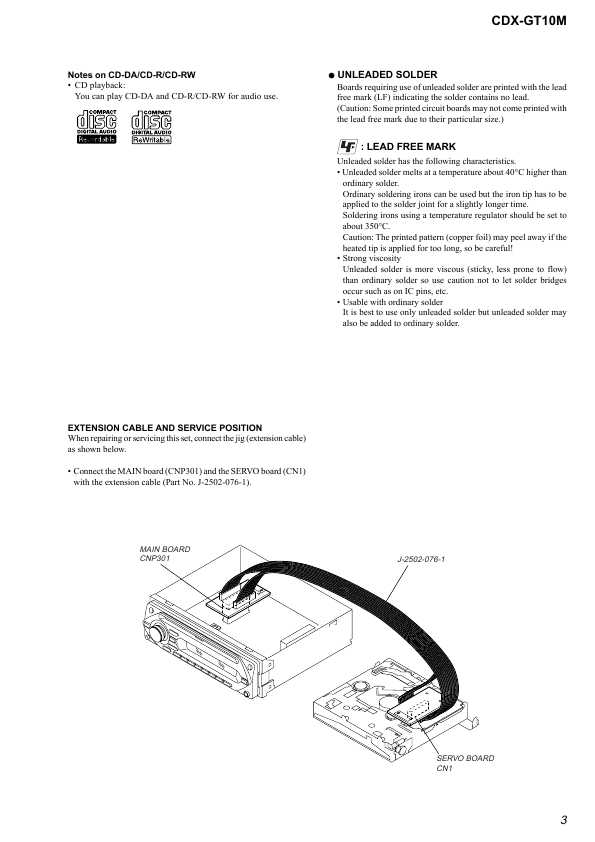 Сервисная инструкция Sony CDX-GT10M