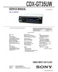 Сервисная инструкция SONY CDX-GT35UW