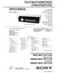 Сервисная инструкция SONY CDX-GT40U, GT40UW, GT42UE, GT44U, GT45U, GT47UE