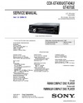 Сервисная инструкция SONY CDX-GT430U, GT434U, GT437UE