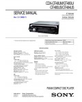 Сервисная инструкция Sony CDX-GT48UM, CDX-GT480U, CDX-GT480US, CDX-GT484US