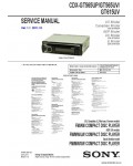 Сервисная инструкция SONY CDX-GT565UP, GT565UV, GT615UV
