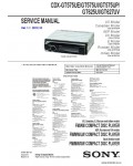 Сервисная инструкция SONY CDX-GT575UE, GT575UI, GT575UP, GT625UI, GT627UV V1.1