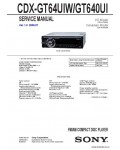 Сервисная инструкция SONY CDX-GT64UIW, GT640UI